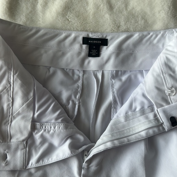 HALOGEN Women's High Waist Stretch Poplin Ankle Pants - Picture 7 of 11